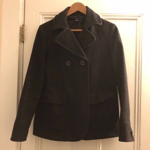 Gap Black/Greay Pea Coat Size Medium